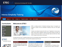 Tablet Screenshot of etecenter.com